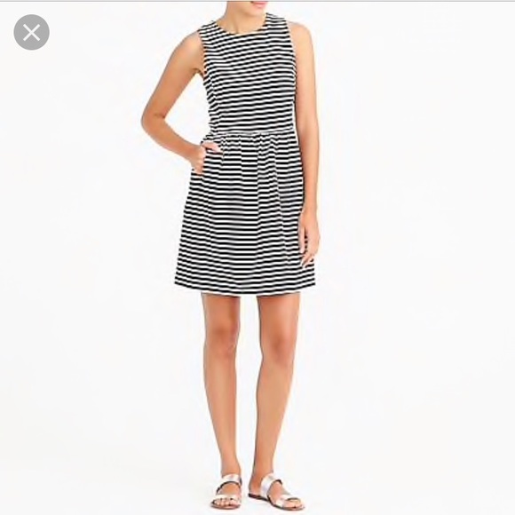 J. Crew Dresses & Skirts - J crew sleeveless striped sundress with pockets